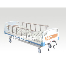 (A-62) Cama de hospital manual de doble función móvil con ISO9001, ISO13485, CE
